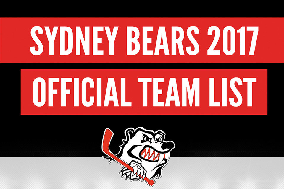 Sydney Bears 2017 Team
