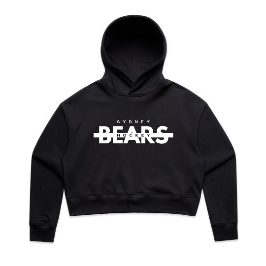 Women's Relax Crop Hood | Line Change | Black