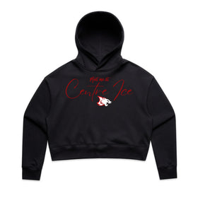 Women's Crop Hood | Centre Ice | Black