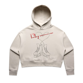 Women's Crop Hood | Skate Romance | Bone