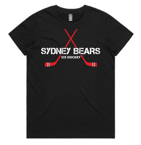 2024 T-Shirt | Sydney Bears Sticks | Black | Women's