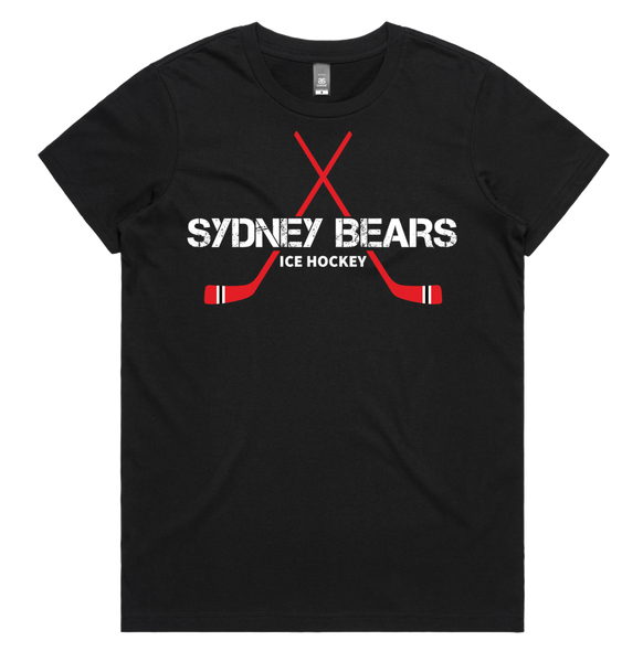 2024 T-Shirt | Sydney Bears Sticks | Black | Women's