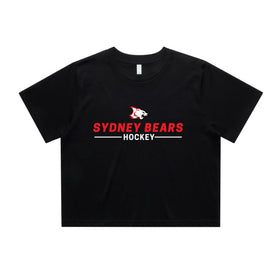 Women's Crop Tee | Head x Heart | Black