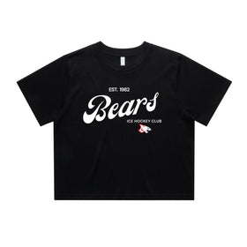 Women's Crop Tee | Vintage | Black