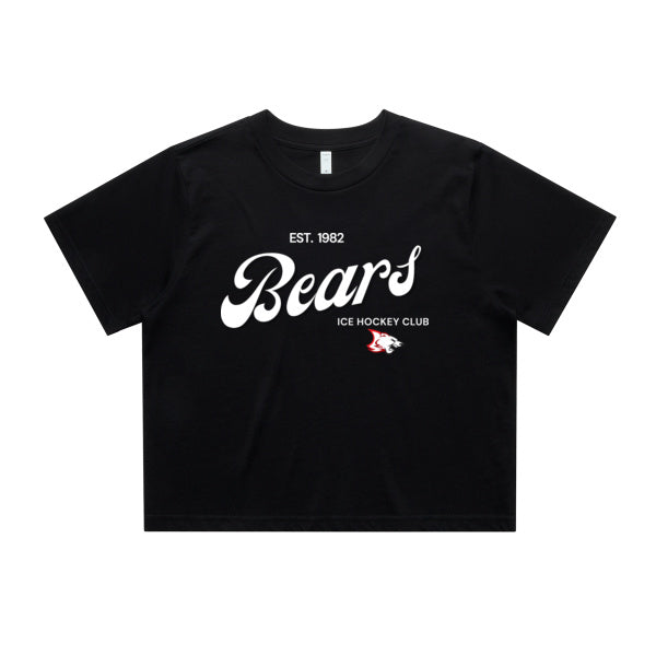 Women's Crop Tee | Vintage | Black