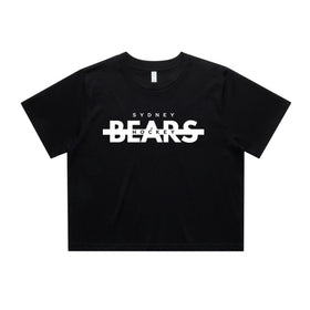 Women's Crop Tee | Line Change | Black
