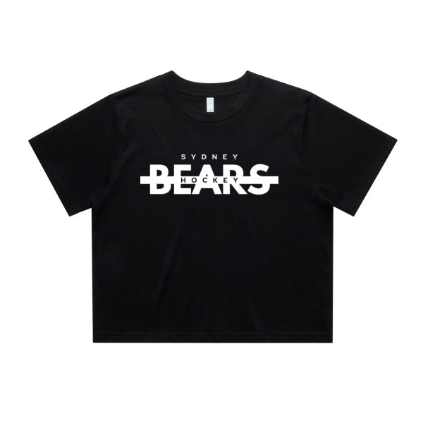 Women's Crop Tee | Line Change | Black
