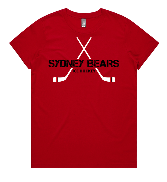 2024 T-Shirt | Sydney Bears Sticks | Red | Women's