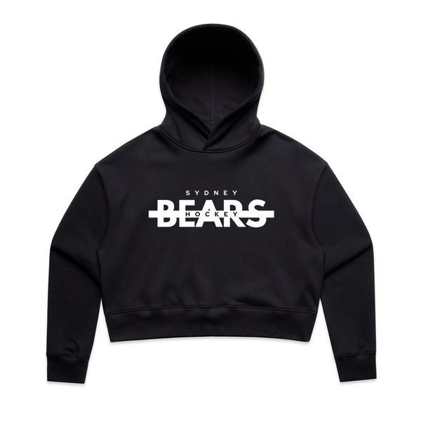 Women's Relax Crop Hood | Line Change | Black