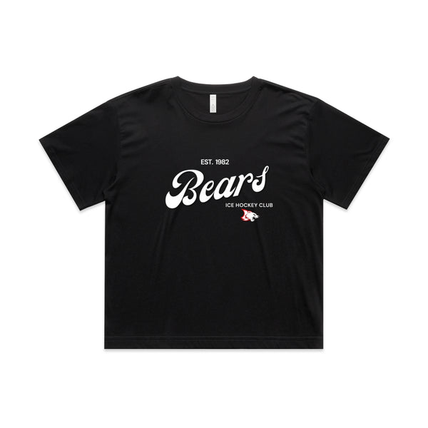 Women's Crop Tee | Vintage | Black