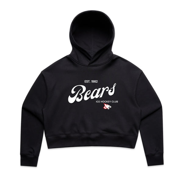 Women's Relax Crop Hood | Vintage | Black