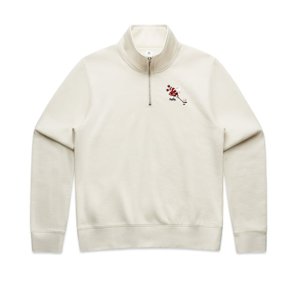 Women's Half Zip Crew | Sid | Ecru