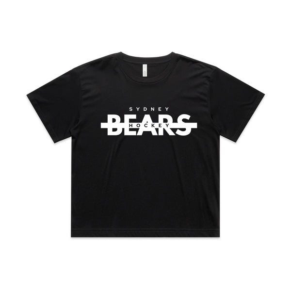 Women's Crop Tee | Line Change | Black
