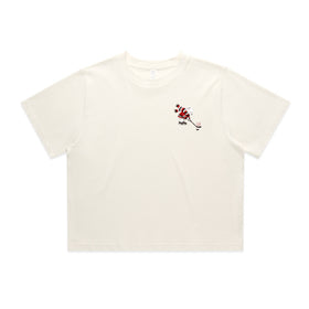 Women's Crop Tee | Sid | Ecru